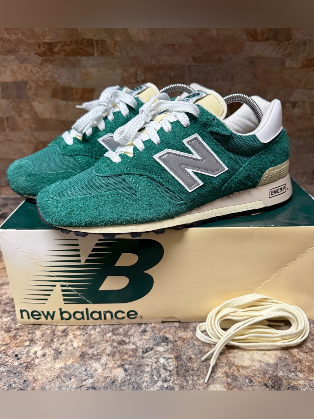 New Balance Aimé Leon Dore x 1300 Suede Green White Size 9.5